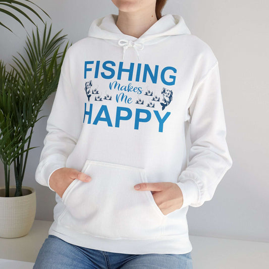 Fishing Makes Me Happy Hoodie